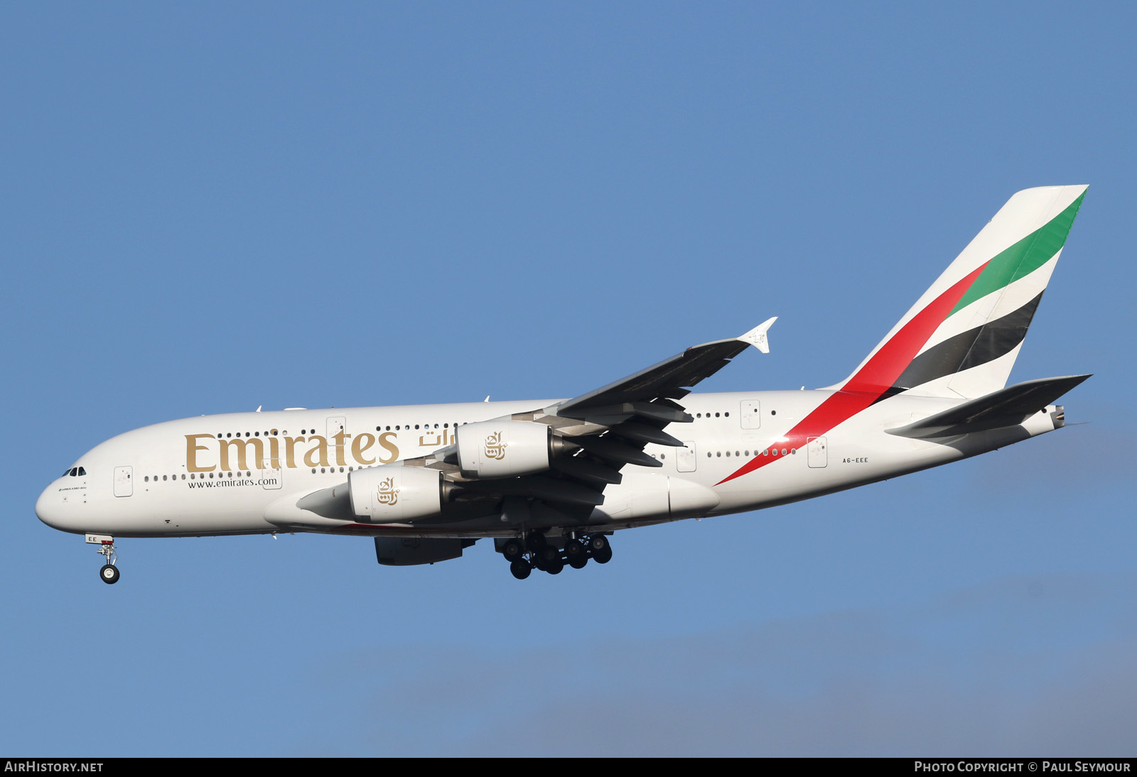 Aircraft Photo of A6-EEE | Airbus A380-861 | Emirates | AirHistory.net #198838