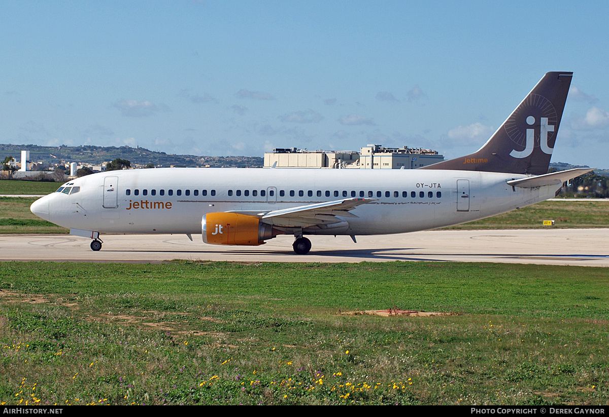 Aircraft Photo of OY-JTA | Boeing 737-33A | Jettime | AirHistory.net #198883