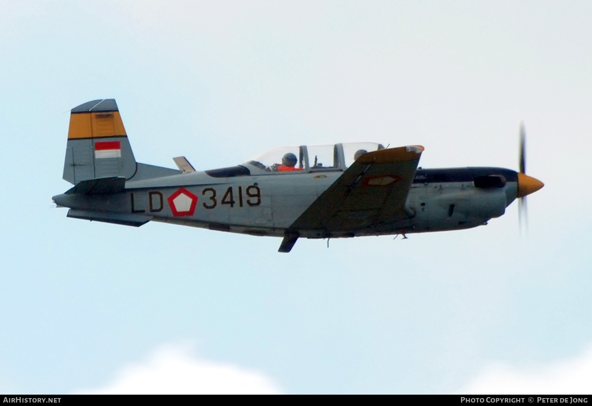 Aircraft Photo of LD-3419 | Beech T-34C-1 Turbo Mentor (45) | Indonesia - Air Force | AirHistory.net #198902