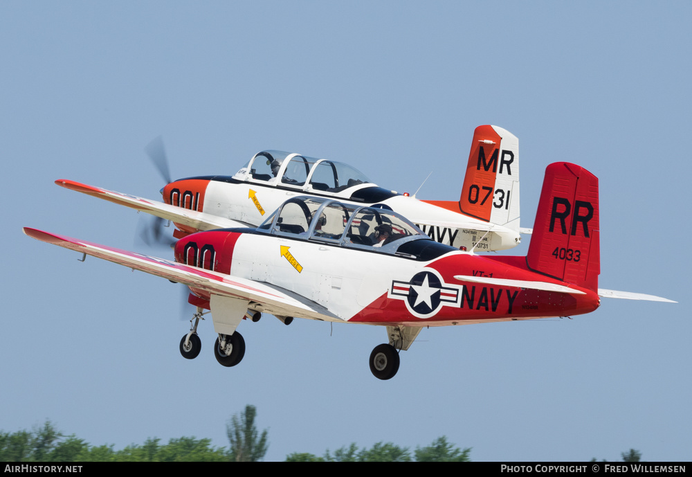 Aircraft Photo of N134MR / 4033 | Beech T-34B Mentor | USA - Navy | AirHistory.net #198906