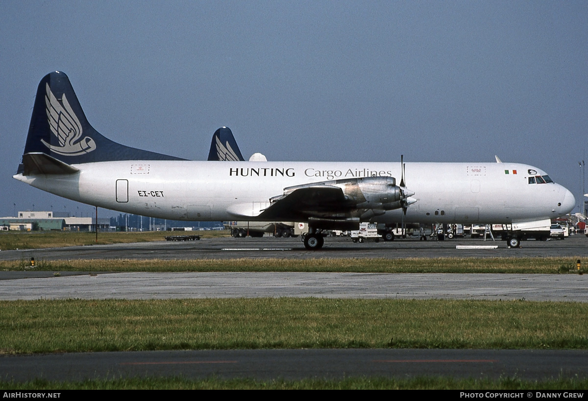 Aircraft Photo of EI-CET | Lockheed L-188C(F) Electra | Hunting Cargo Airlines | AirHistory.net #198932