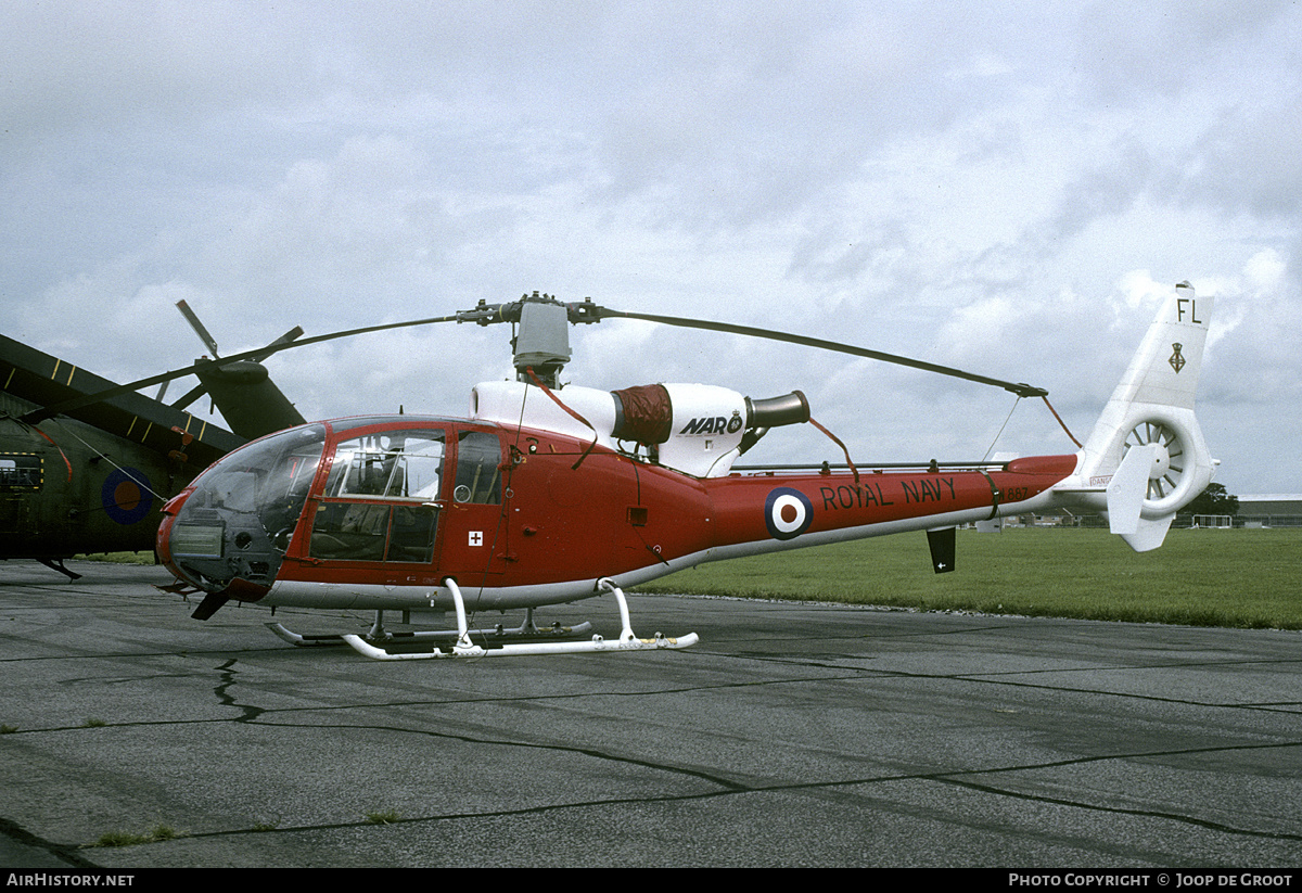 Aircraft Photo of XW887 | Aerospatiale SA-341C Gazelle HT2 | UK - Navy | AirHistory.net #198939