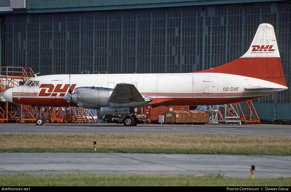 Aircraft Photo of OO-DHF | Convair 580/F | DHL Worldwide Express | AirHistory.net #198981