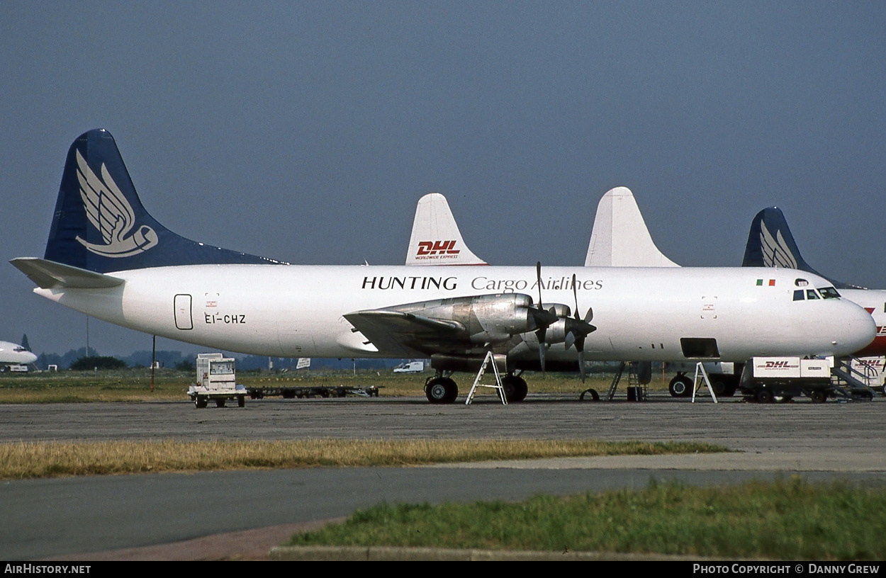 Aircraft Photo of EI-CHZ | Lockheed L-188C(F) Electra | Hunting Cargo Airlines | AirHistory.net #198982