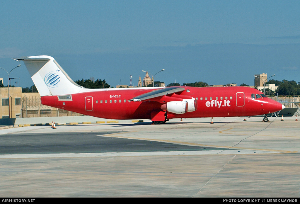 Aircraft Photo of 9H-ELE | British Aerospace BAe-146-300 | Efly | AirHistory.net #199002