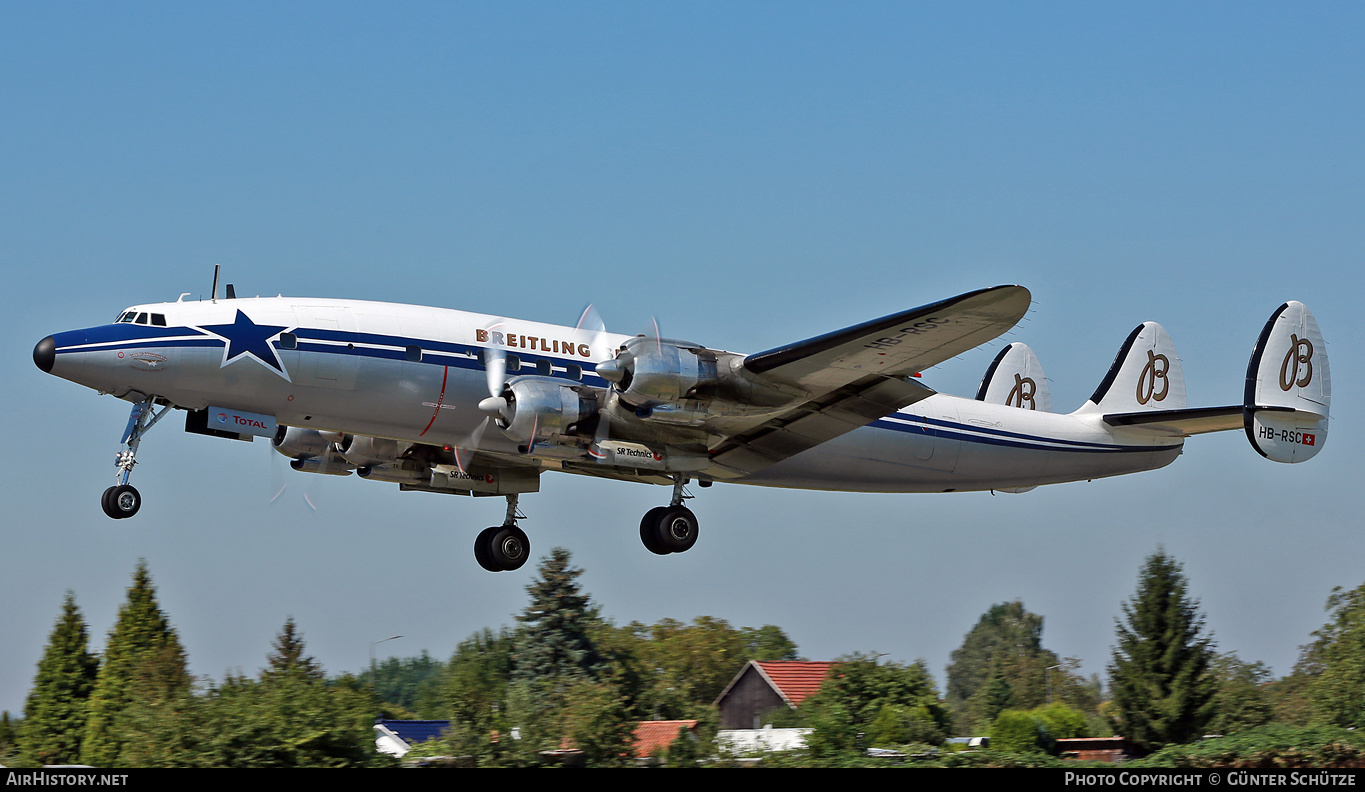 Aircraft Photo of HB-RSC | Lockheed L-1049F Super Constellation | Breitling | AirHistory.net #199013