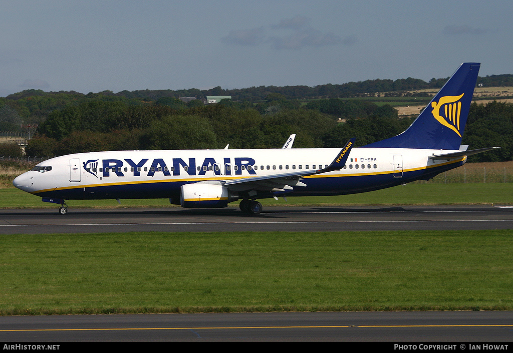 Aircraft Photo of EI-EBM | Boeing 737-8AS | Ryanair | AirHistory.net #199053