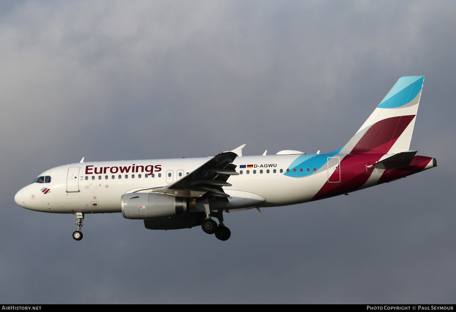 Aircraft Photo of D-AGWU | Airbus A319-132 | Eurowings | AirHistory.net #199098
