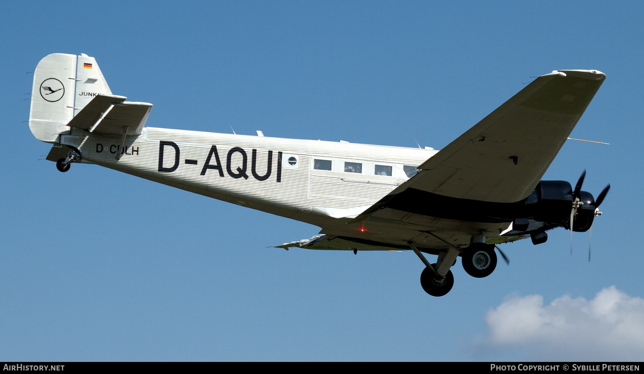 Aircraft Photo of D-CDLH / D-AQUI | Junkers Ju 52/3m g8e | Deutsche Luft Hansa | AirHistory.net #199102