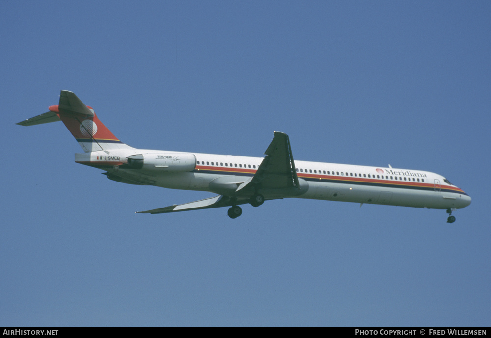 Aircraft Photo of I-SMEB | McDonnell Douglas MD-82 (DC-9-82) | Meridiana | AirHistory.net #199159