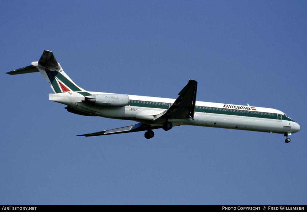 Aircraft Photo of I-DAVP | McDonnell Douglas MD-82 (DC-9-82) | Alitalia | AirHistory.net #199229