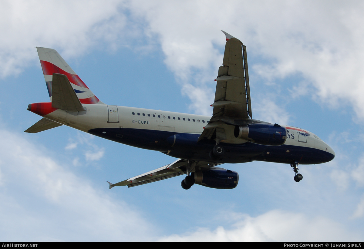 Aircraft Photo of G-EUPU | Airbus A319-131 | British Airways | AirHistory.net #199232