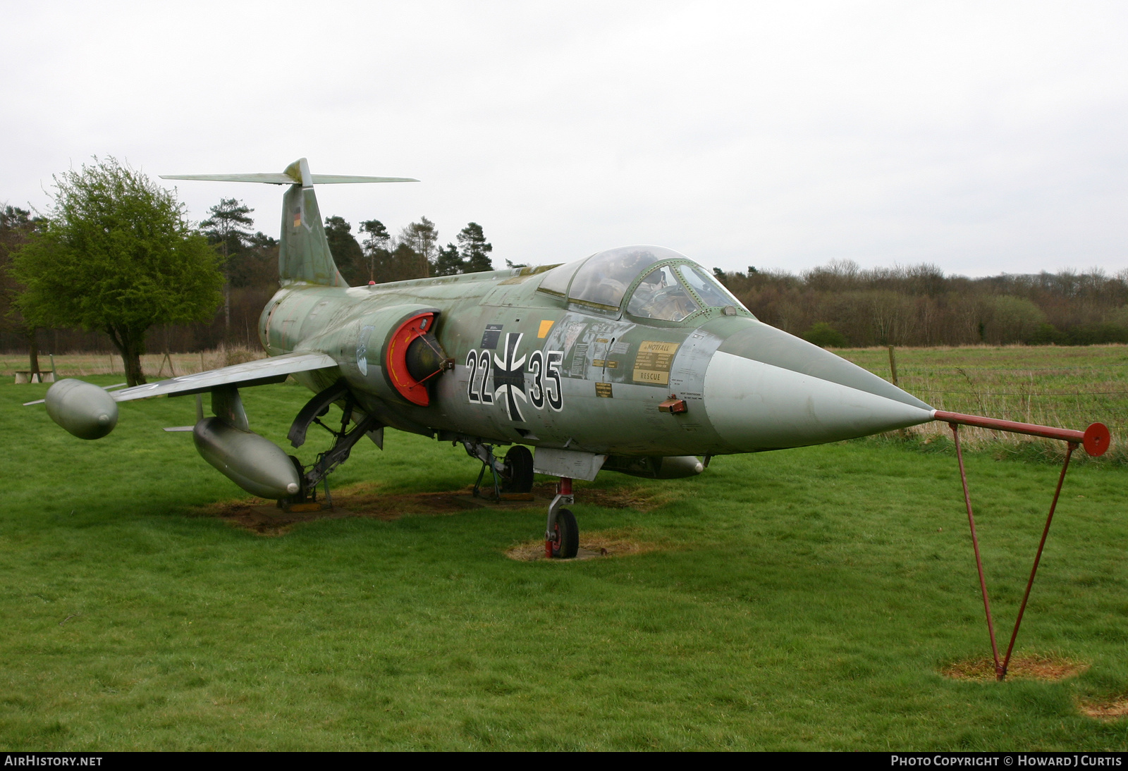 Aircraft Photo of 2235 | Lockheed F-104G Starfighter | Germany - Air Force | AirHistory.net #199240