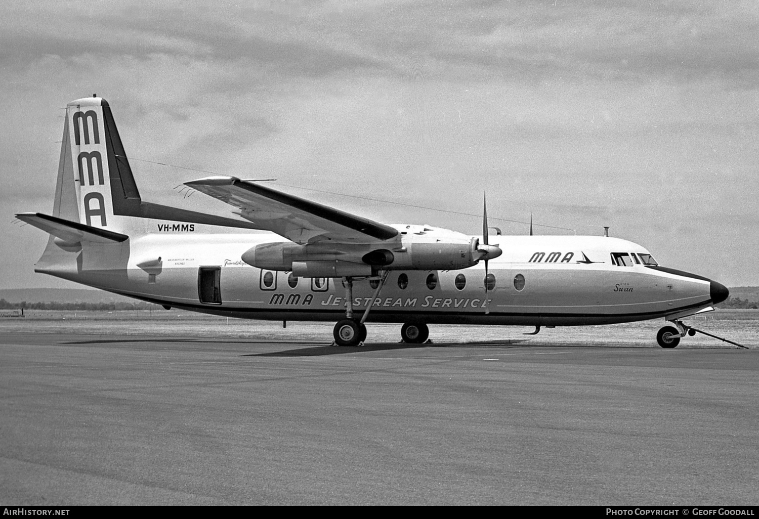 Aircraft Photo of VH-MMS | Fokker F27-200 Friendship | MacRobertson Miller Airlines - MMA | AirHistory.net #199256