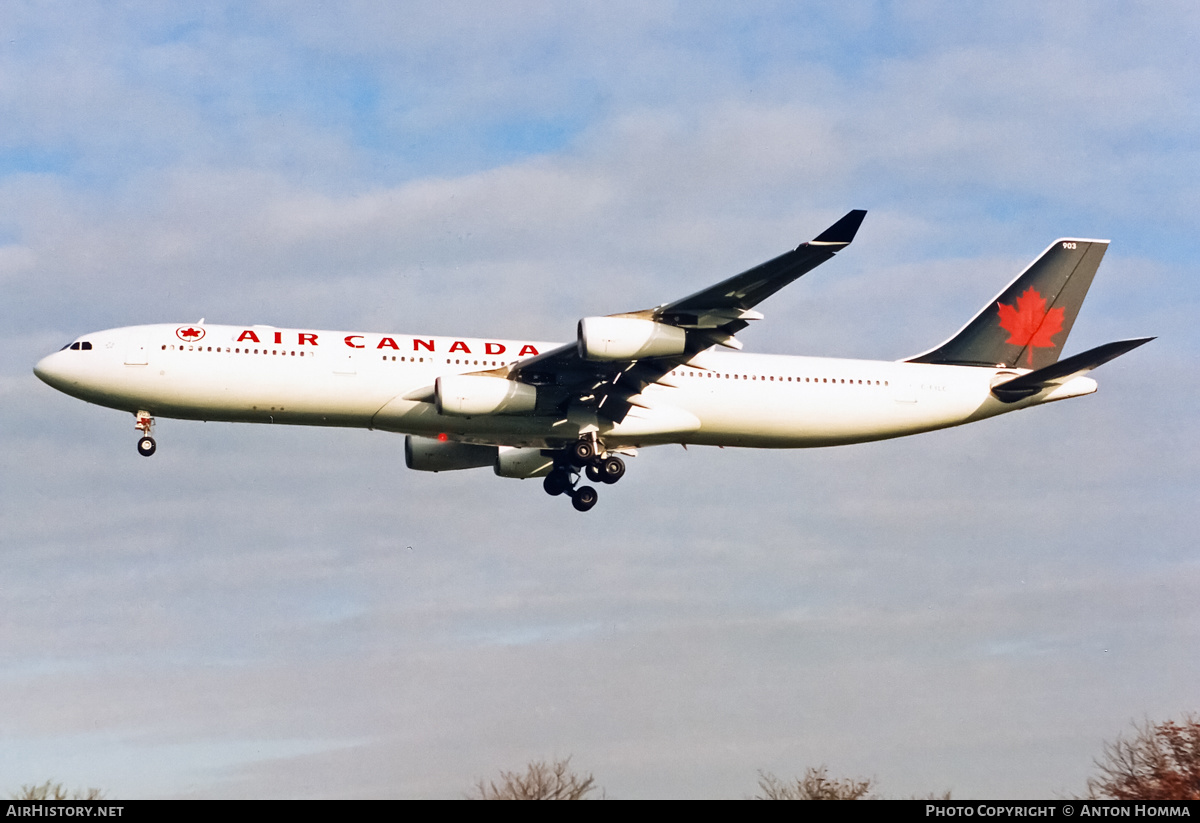 Aircraft Photo of C-FYLC | Airbus A340-313X | Air Canada | AirHistory.net #199263