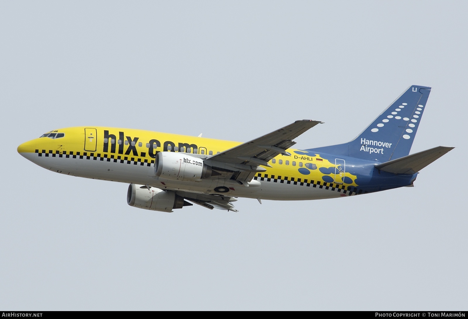 Aircraft Photo of D-AHLI | Boeing 737-5K5 | Hapag-Lloyd Express | AirHistory.net #199283