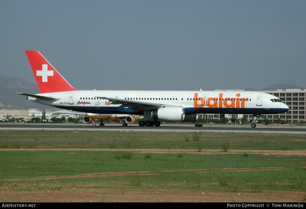 Aircraft Photo of HB-IHS | Boeing 757-2G5 | Balair | AirHistory.net #199287