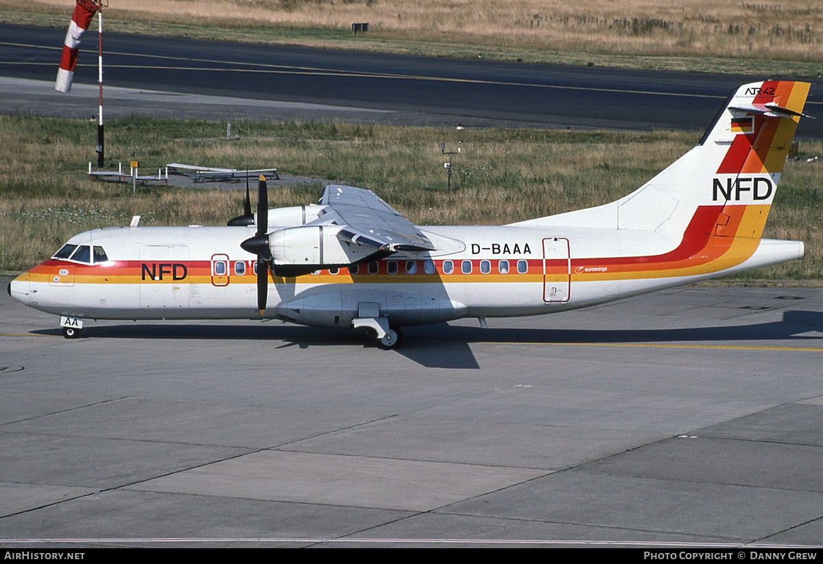 Aircraft Photo of D-BAAA | ATR ATR-42-300 | NFD - Nürnberger Flugdienst | AirHistory.net #199326