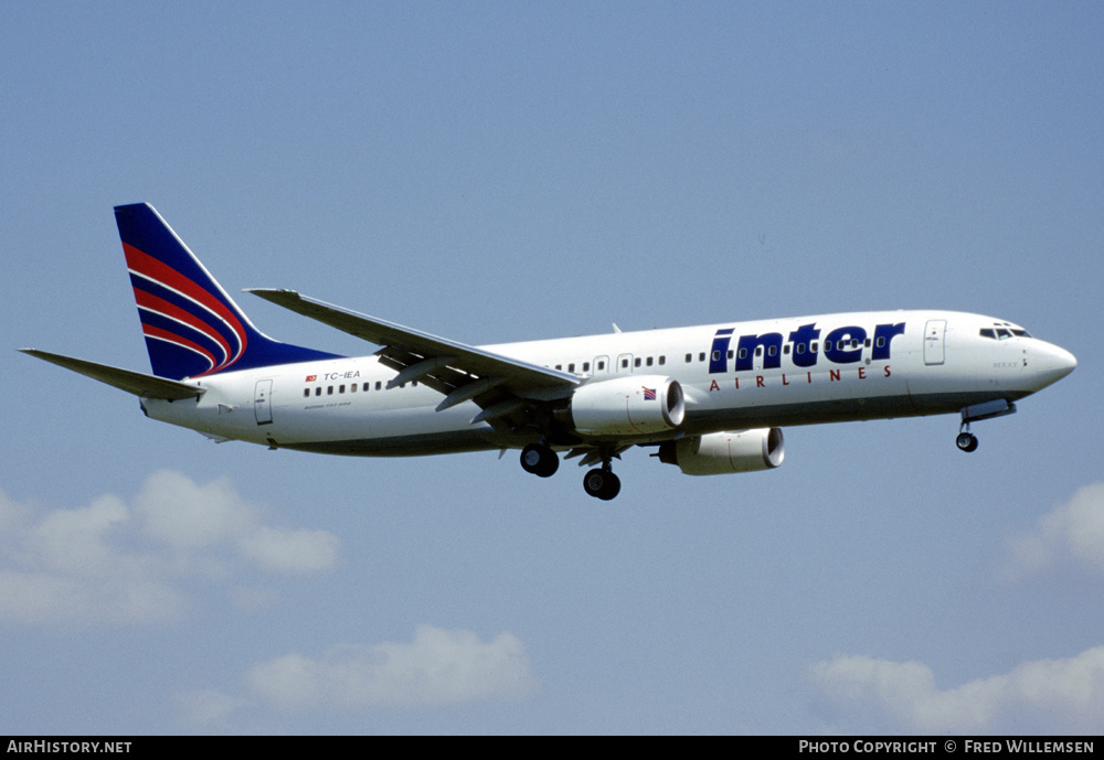Aircraft Photo of TC-IEA | Boeing 737-8CX | Inter Airlines | AirHistory.net #199356