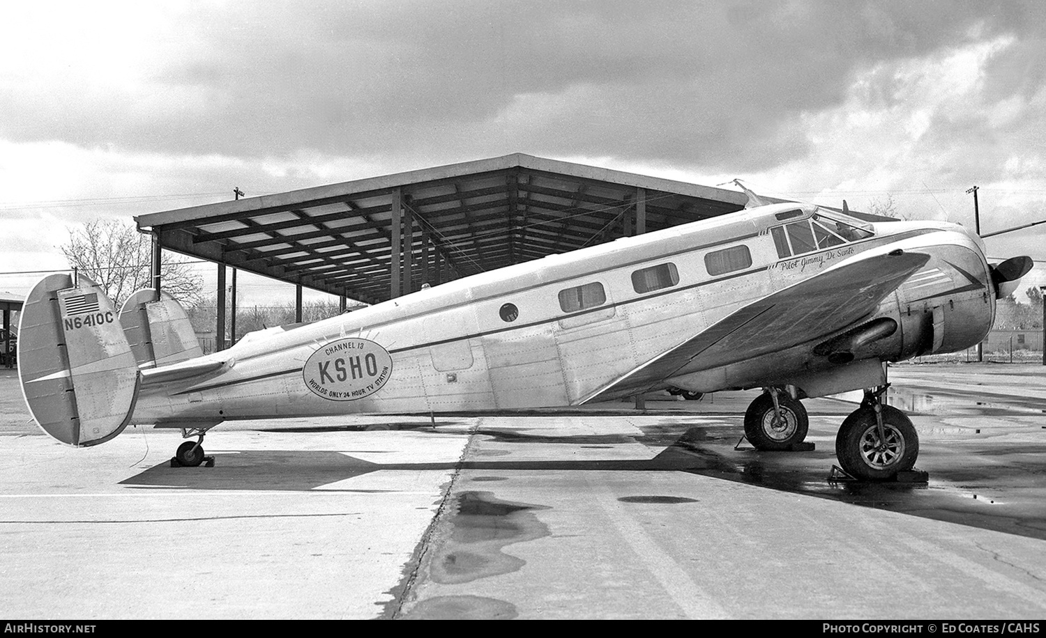 Aircraft Photo of N6410C | Beech C18S | Channel 13 KSHO | AirHistory.net #199383