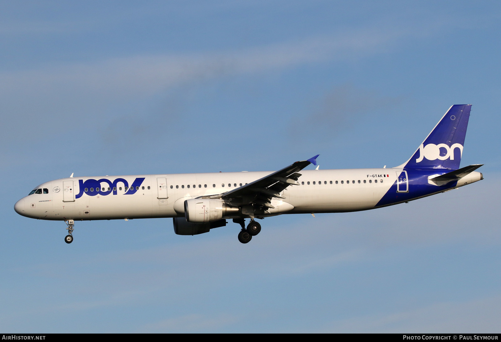 Aircraft Photo of F-GTAK | Airbus A321-211 | Joon | AirHistory.net #199390