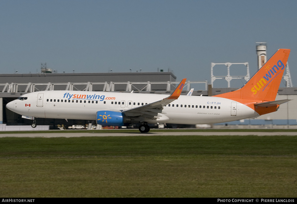 Aircraft Photo of C-FTJH | Boeing 737-8BK | Sunwing Airlines | AirHistory.net #199427