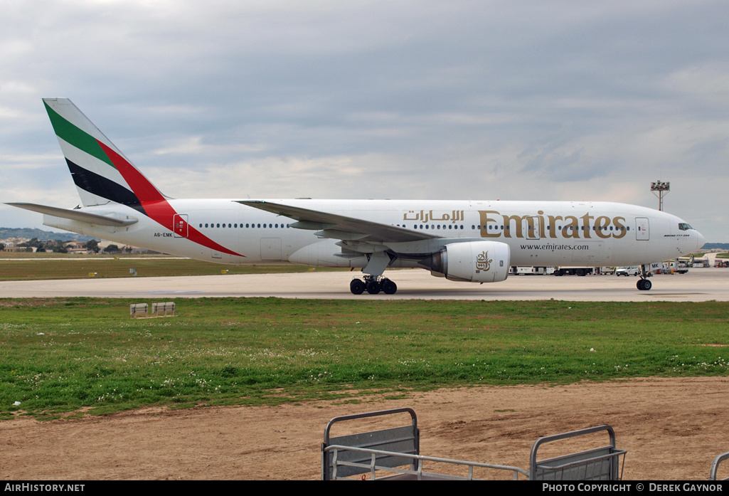 Aircraft Photo of A6-EMK | Boeing 777-21H/ER | Emirates | AirHistory.net #199462