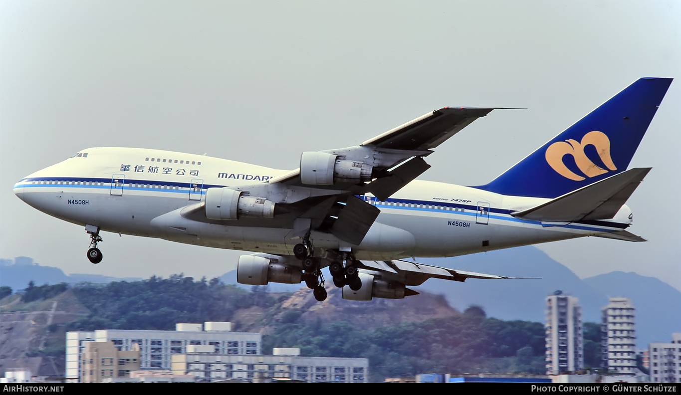 Aircraft Photo of N4508H | Boeing 747SP-09 | Mandarin Airlines | AirHistory.net #199497