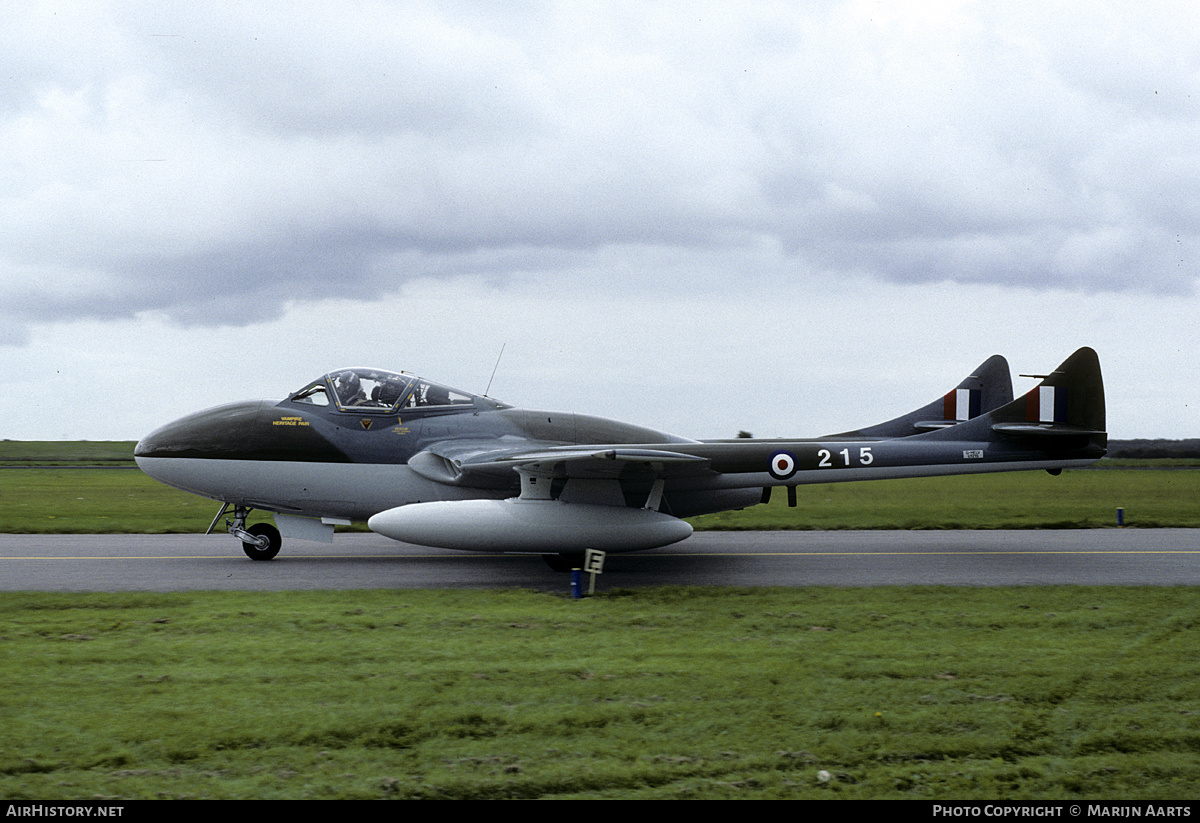 Aircraft Photo of G-HELV / 215 | De Havilland D.H. 115 Vampire T55 | UK - Air Force | AirHistory.net #199520