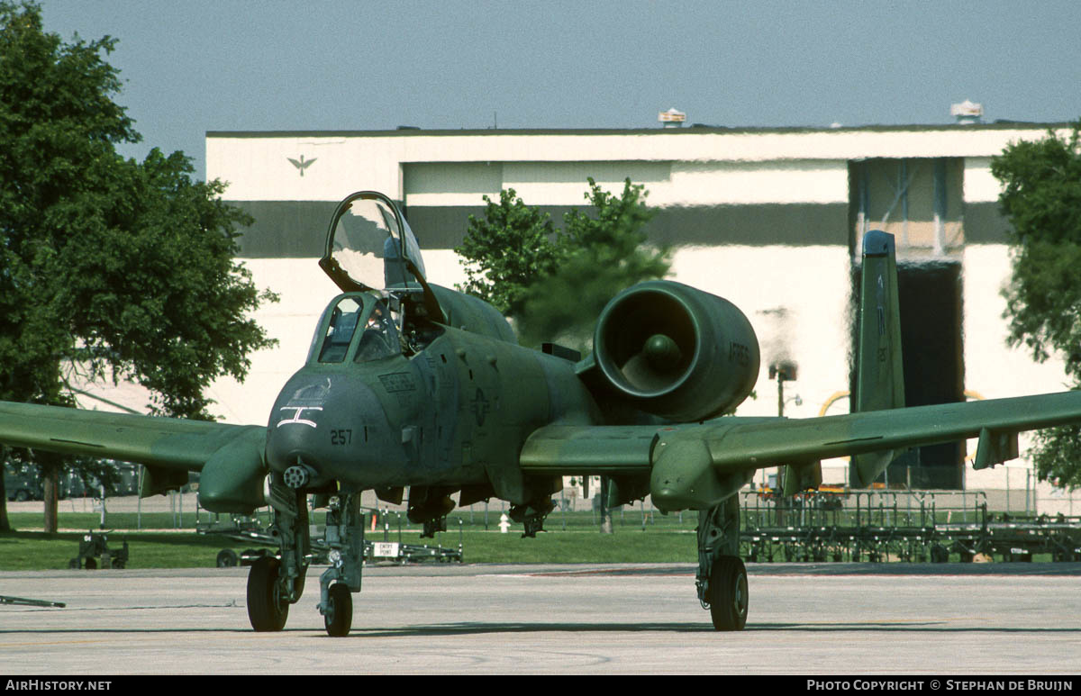Aircraft Photo of 77-0257 / AF77-257 | Fairchild A-10A Thunderbolt II | USA - Air Force | AirHistory.net #199559