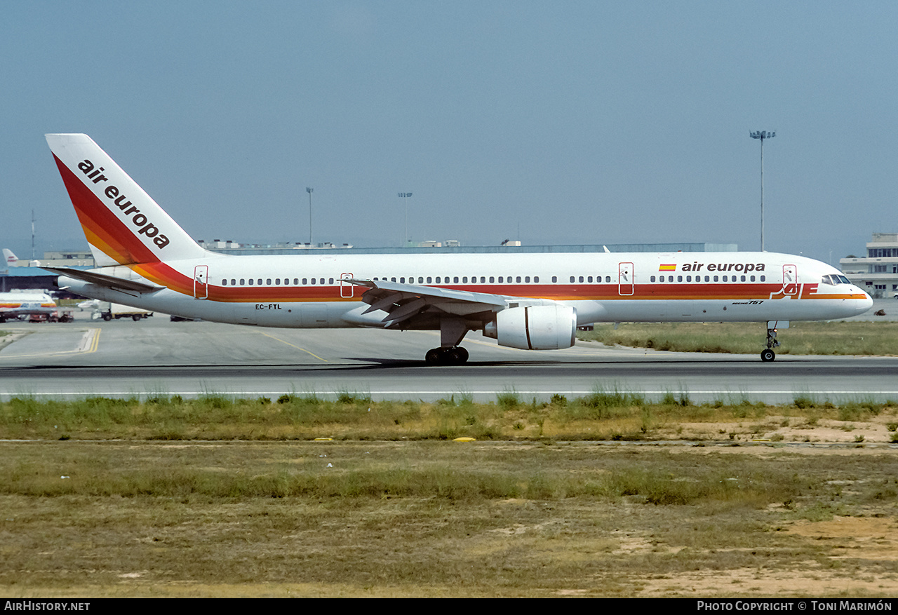 Aircraft Photo of EC-FTL | Boeing 757-236 | Air Europa | AirHistory.net #199585