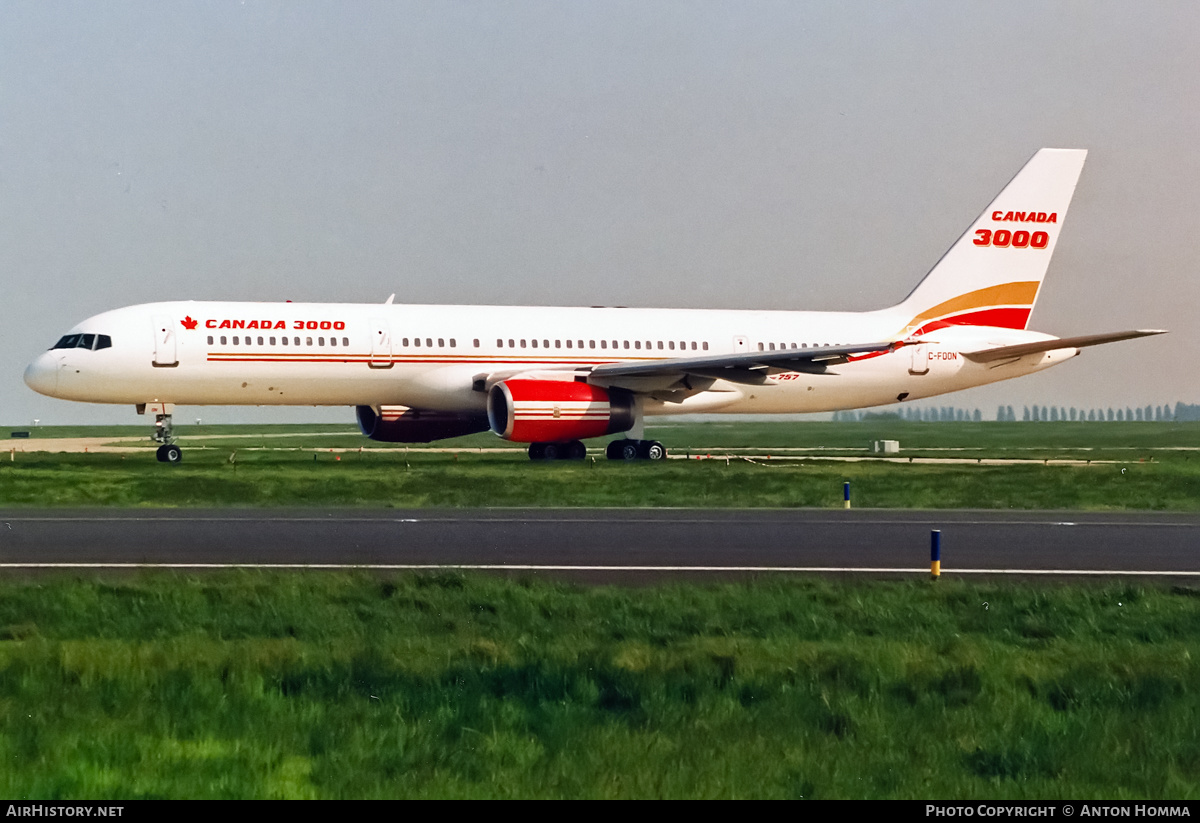 Aircraft Photo of C-FOON | Boeing 757-28A | Canada 3000 | AirHistory.net #199587