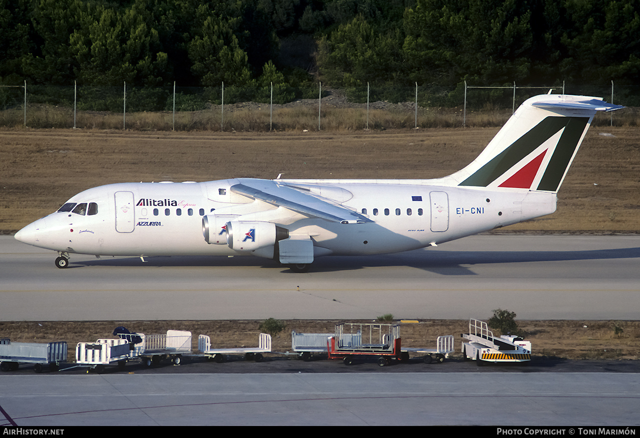 Aircraft Photo of EI-CNI | British Aerospace Avro 146-RJ85 | Alitalia Express | AirHistory.net #199693