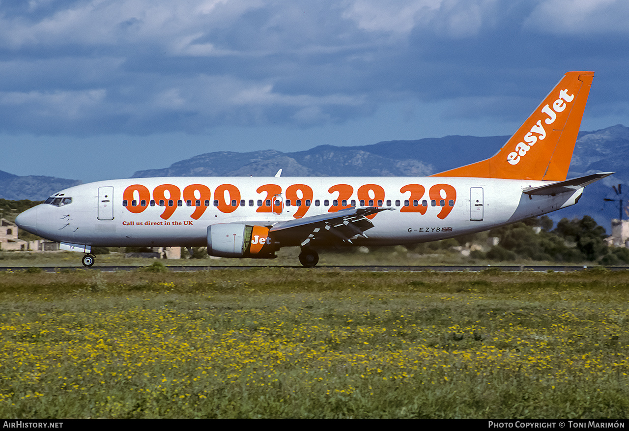 Aircraft Photo of G-EZYB | Boeing 737-3M8 | EasyJet | AirHistory.net #199732