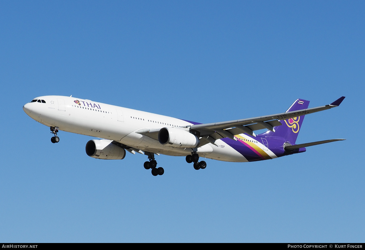 Aircraft Photo of HS-TEP | Airbus A330-343 | Thai Airways International | AirHistory.net #199743