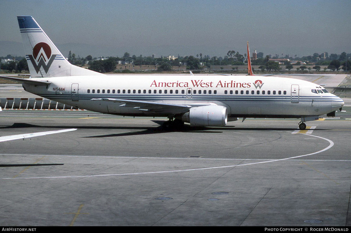Aircraft Photo of N154AW | Boeing 737-3G7 | America West Airlines | AirHistory.net #199754