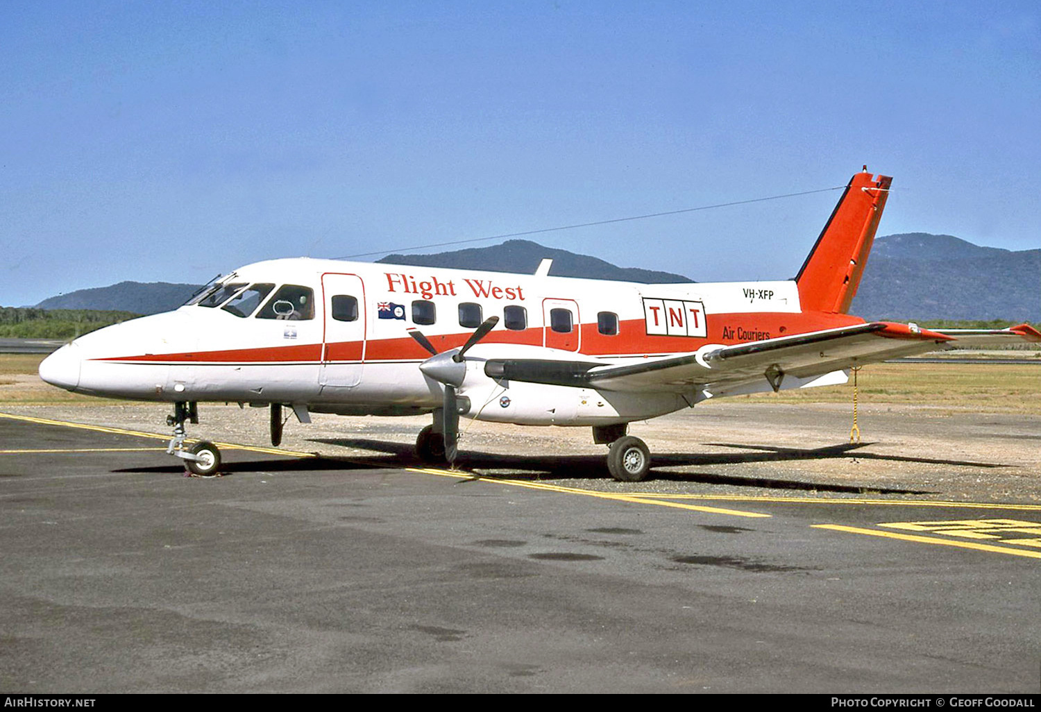 Aircraft Photo of VH-XFP | Embraer EMB-110P1 Bandeirante | Flight West Airlines | AirHistory.net #199756