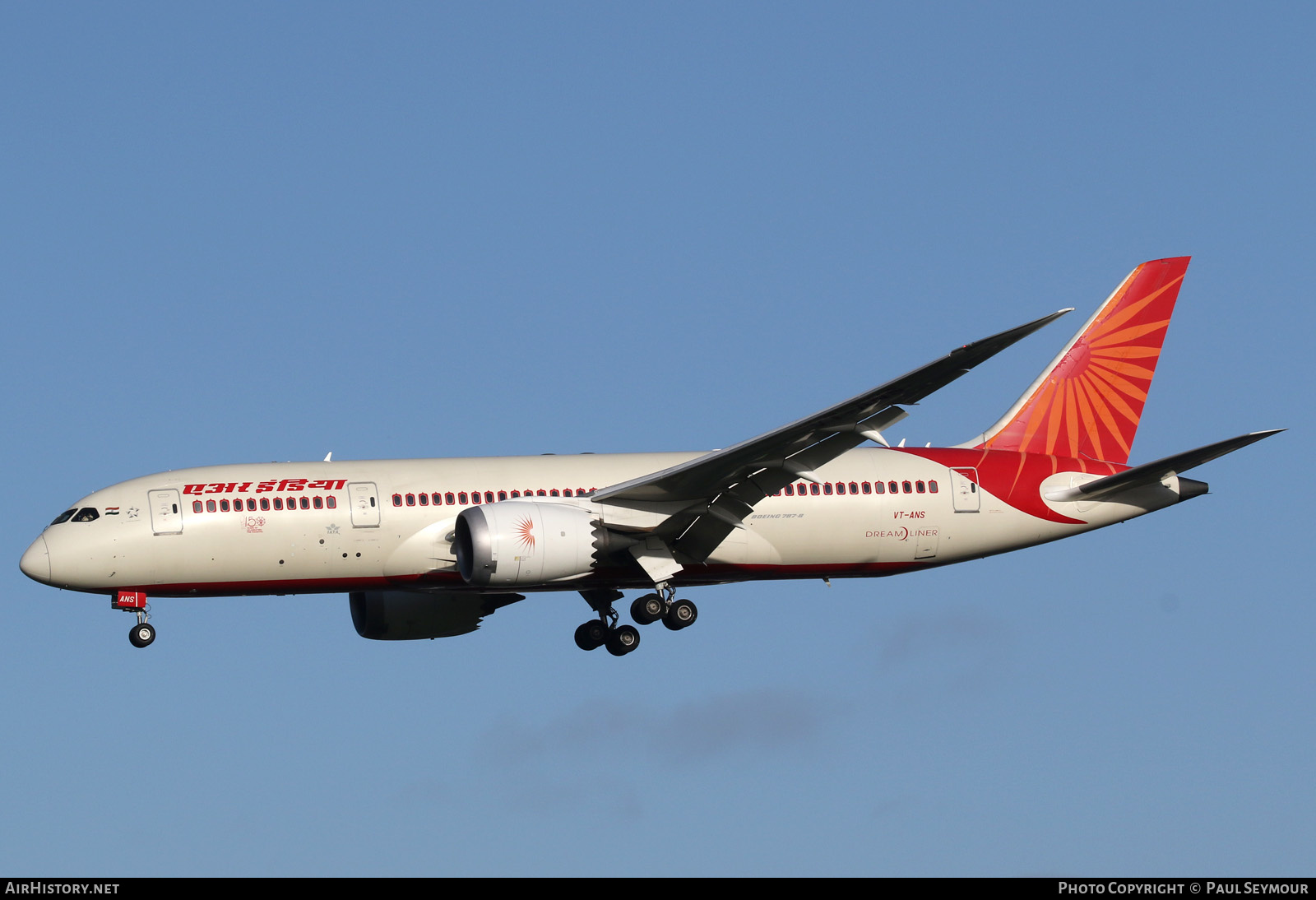 Aircraft Photo of VT-ANS | Boeing 787-8 Dreamliner | Air India | AirHistory.net #199772