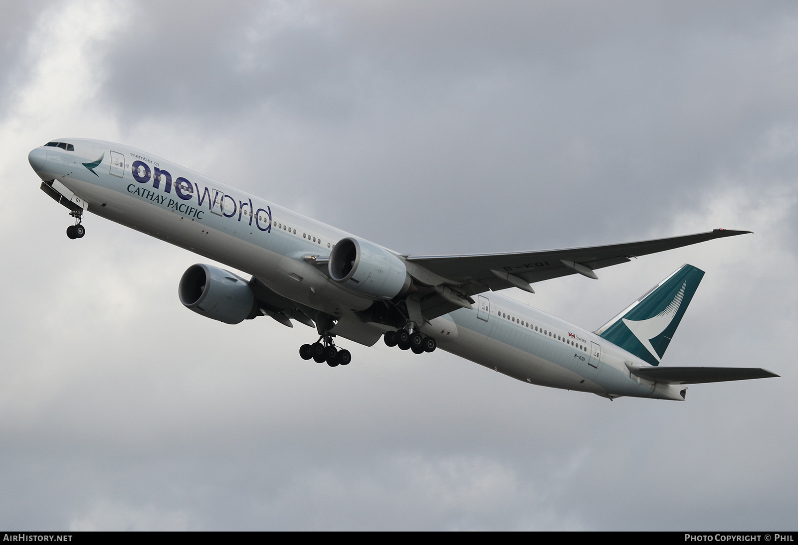 Aircraft Photo of B-KQI | Boeing 777-367/ER | Cathay Pacific Airways | AirHistory.net #199801