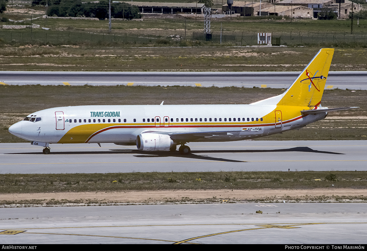 Aircraft Photo of EC-GOA | Boeing 737-4S3 | Trans Global Vacations | AirHistory.net #199831