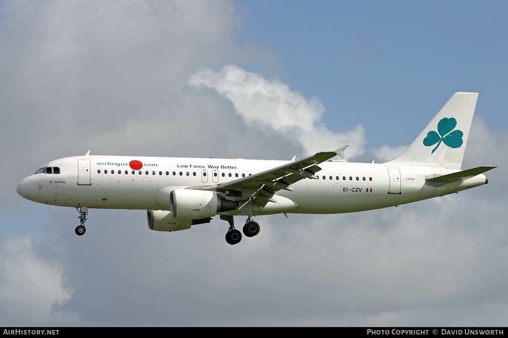 Aircraft Photo of EI-CZV | Airbus A320-214 | Aer Lingus | AirHistory.net #199862