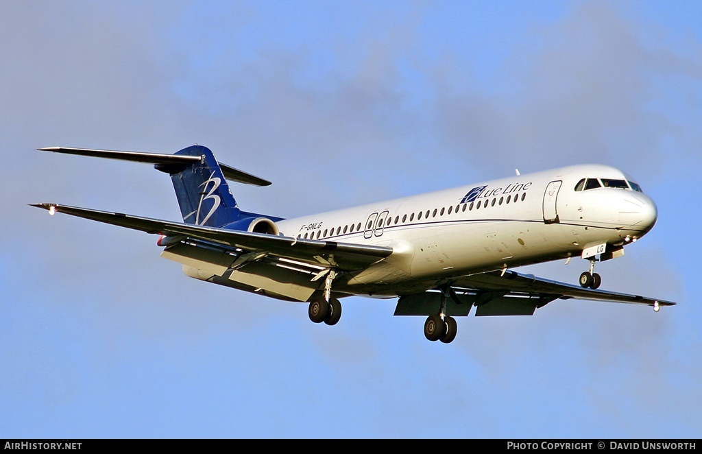 Aircraft Photo of F-GNLG | Fokker 100 (F28-0100) | Blue Line | AirHistory.net #199889