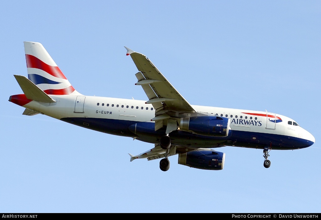 Aircraft Photo of G-EUPM | Airbus A319-131 | British Airways | AirHistory.net #199900