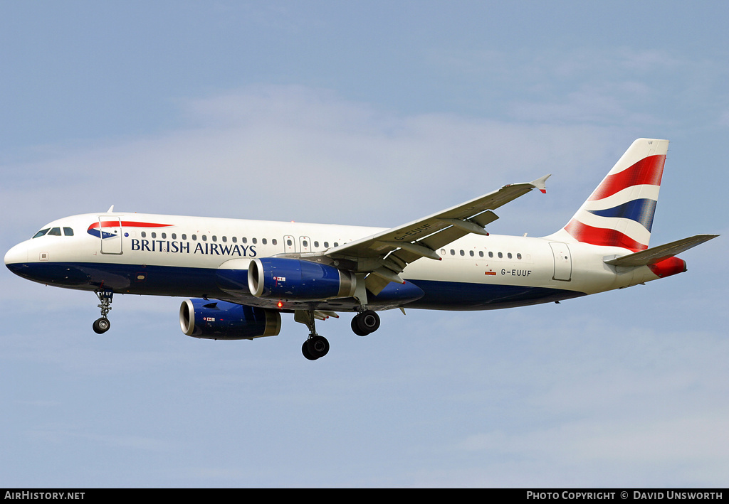 Aircraft Photo of G-EUUF | Airbus A320-232 | British Airways | AirHistory.net #199906