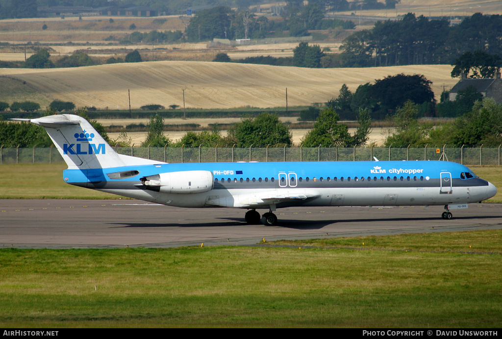 Aircraft Photo of PH-OFD | Fokker 100 (F28-0100) | KLM Cityhopper | AirHistory.net #199912