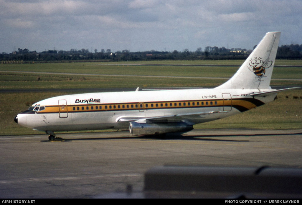 Aircraft Photo of LN-NPB | Boeing 737-2R4C/Adv | Busy Bee of Norway | AirHistory.net #199930