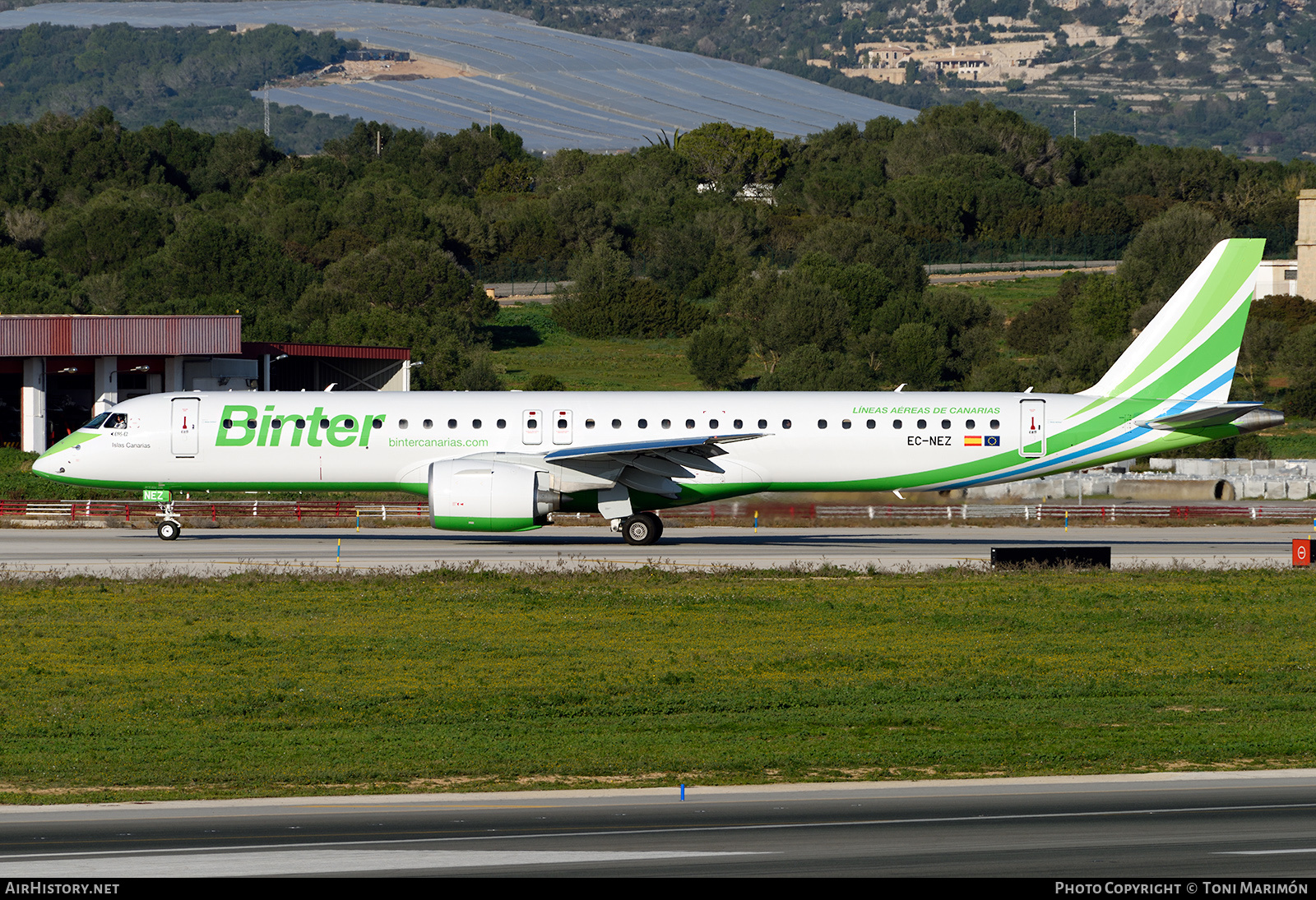 Aircraft Photo of EC-NEZ | Embraer 195-E2 (ERJ-190-400) | Binter Canarias | AirHistory.net #199948
