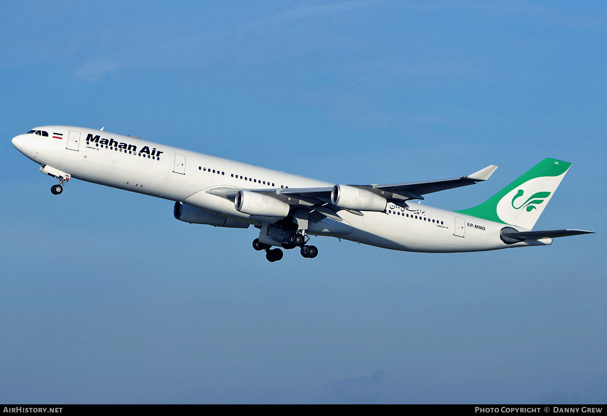 Aircraft Photo of EP-MMD | Airbus A340-313 | Mahan Air | AirHistory.net #199975