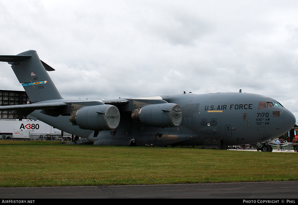 Aircraft Photo of 07-7170 / 77170 | Boeing C-17A Globemaster III | USA - Air Force | AirHistory.net #199988