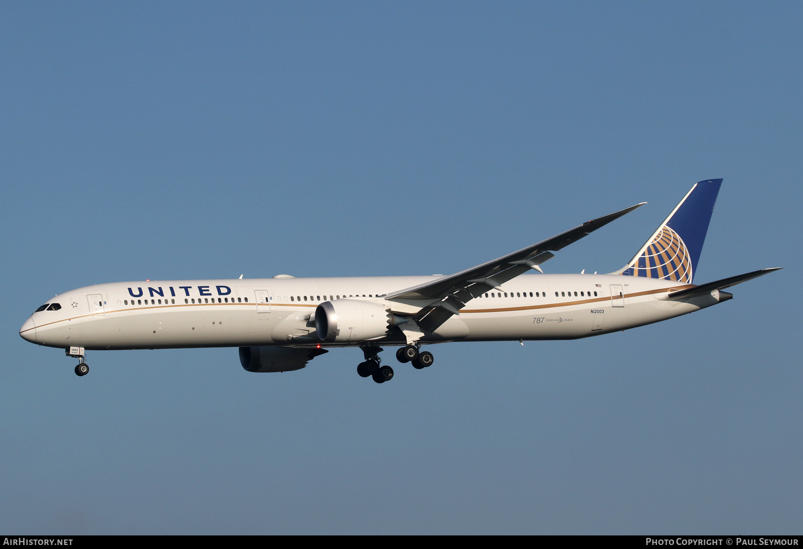 Aircraft Photo of N12003 | Boeing 787-10 Dreamliner | United Airlines | AirHistory.net #200029